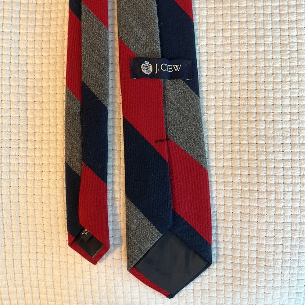 J. Crew Men’s Wool and Silk Tie